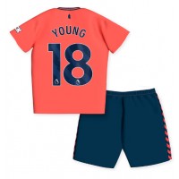 Otroški Nogometni dresi Everton Ashley Young #18 Gostujoči 2023-24 Kratek Rokav (+ Kratke hlače)